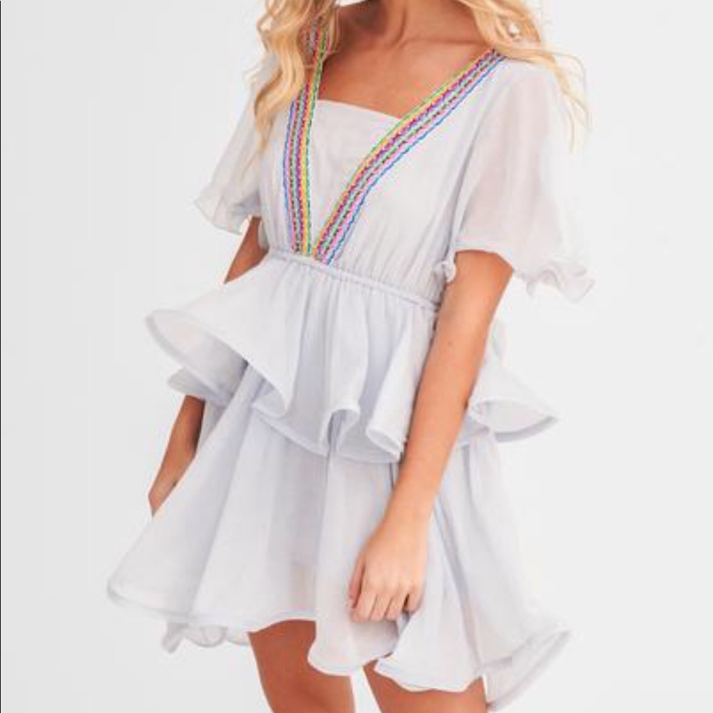 Pitusa Artic Ice Tallulah Short Dress Coverup